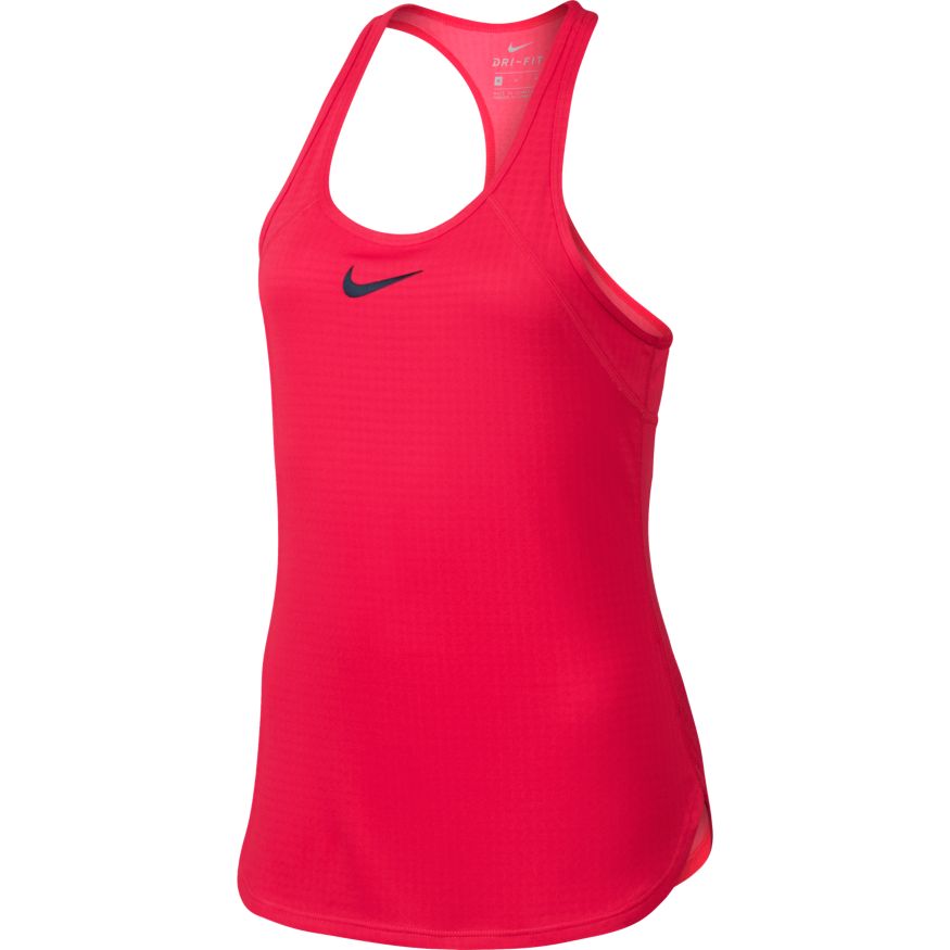Girls' Nike Dry Tennis Tank ACTION RED/MIDNIGHT NAVY