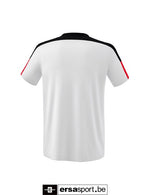 CHANGE by erima T-shirt-wit/zwart/rood
