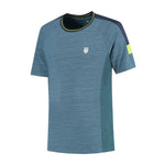 Hypercourt tee melange -indian teal