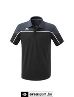 CHANGE by erima polo-black grey/slate grey/wit