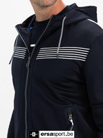 Alec man hooded jacket -dark blue