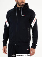 Angus man hooded jacket -dark blue