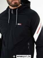 Angus man hooded jacket -dark blue