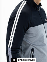 Achille-G162 full zip vest - Grey malange