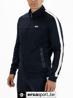 Achille-N024 full zip vest - dark blue