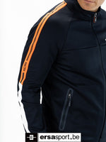 Achille-N024 full zip vest - dark blue