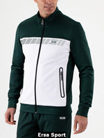 Amiro retro green full zip vest
