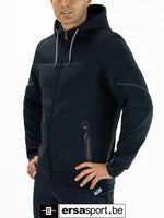 Amos-N024 full zip hoody - dark blue