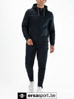 Amos-N024 full zip hoody - dark blue
