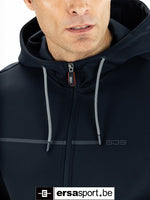 Amos-N024 full zip hoody - dark blue
