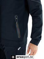 Amos-N024 full zip hoody - dark blue