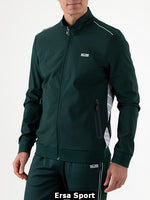 Auric retro green full zip vest