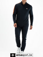 Brando-N024 longsleeve half zip - dark blue