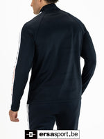 Brando-N024 longsleeve half zip - dark blue