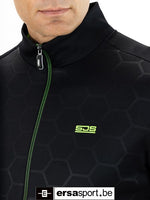 Malek-B001 full zip vest - black