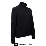 Women cotton track jacket -black