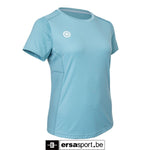 Women agility round neck tee -serene blue