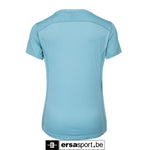 Women agility round neck tee -serene blue