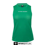 Women sleeveless jacquard top -lush green