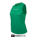 Women sleeveless jacquard top -lush green
