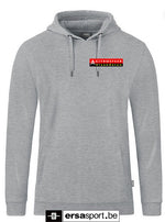 Organic hoodie -lichtgrijs Citrosfeer bedrukt