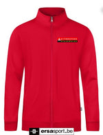 Doubletex sweatvest rood Citrosfeer bedrukt