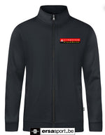 Doubletex sweatvest antraciet Citrosfeer bedrukt