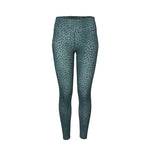 women leopard tight duck green