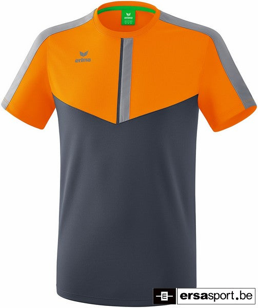 squad t-shirt slate grey/monument grey/new orange