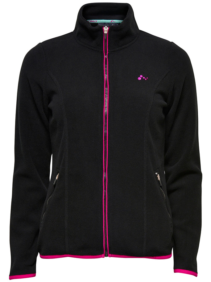 Fleece-Nadina high neck fle black