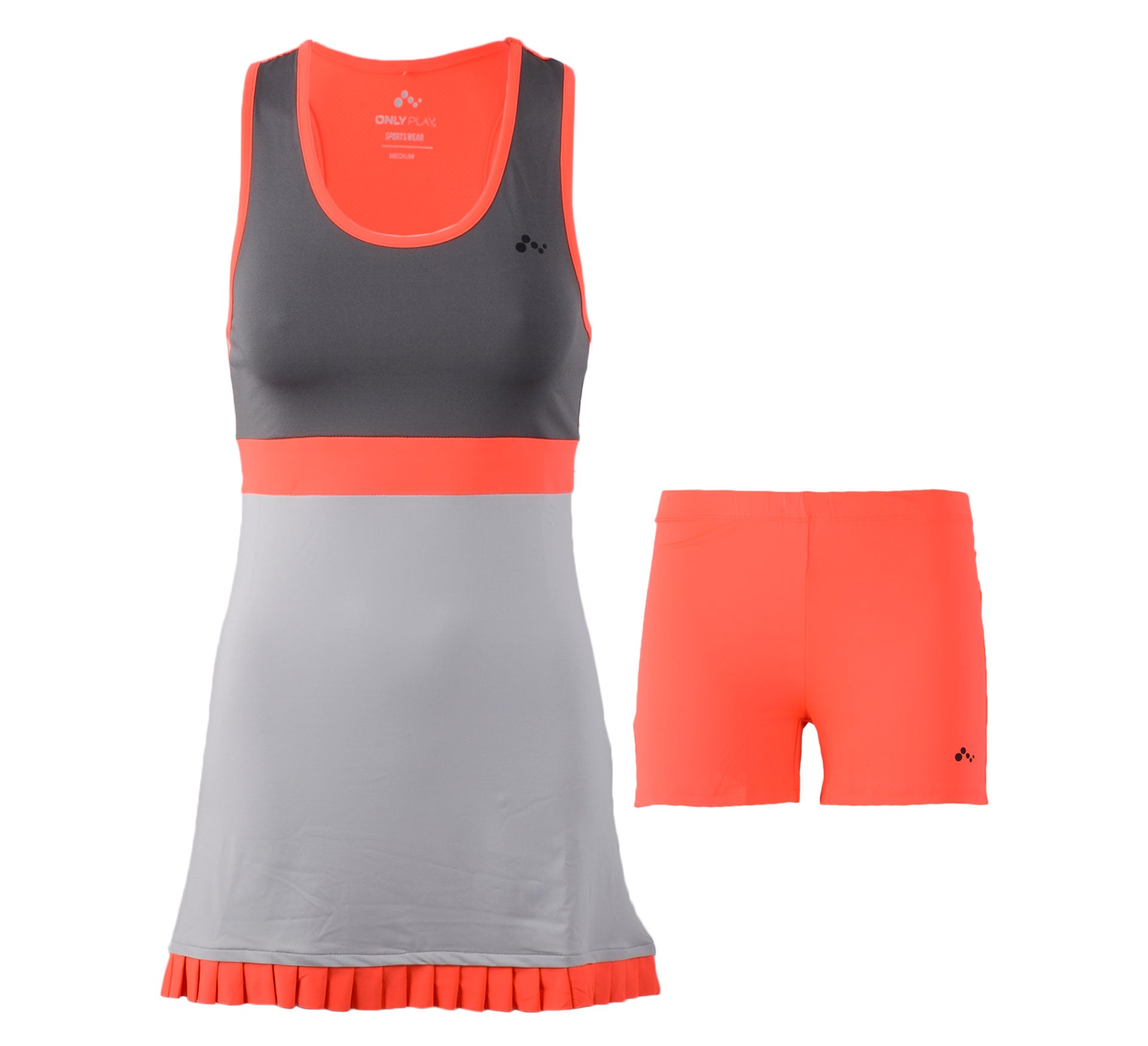 Kleedje-Nancy tennis dress glacier grey