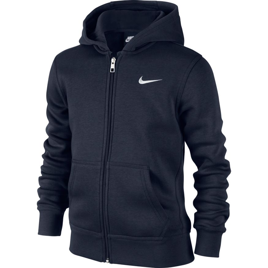 Boys' Nike Sportswear Hoodie OBSIDIAN/WHITE
