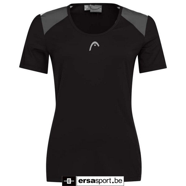 T-shirt dames bedrukt -zwart