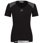 T-shirt dames bedrukt -zwart