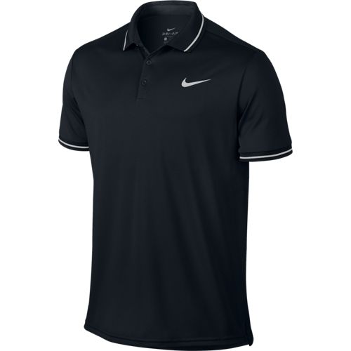 Men's NikeCourt Tennis Polo BLACK/WHITE