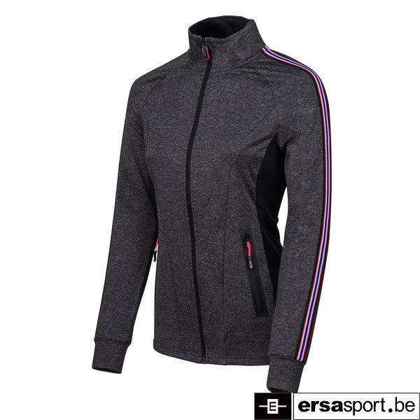 SS lady fullzip top Sammy volcano melange